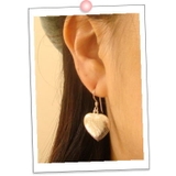 キレイめ揺れピアス!模様の入った大きめハートのシルバーピアス アクセサリー | YUKATANゆかたん | 詳細画像3