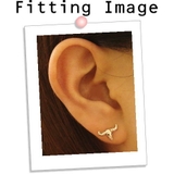 角が光る!牛頭蓋骨型スタッドピアス アクセサリー | YUKATANゆかたん | 詳細画像3