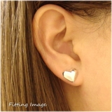 大きめのぷっくりした雰囲気があるハートのスタッドピアス アクセサリー | YUKATANゆかたん | 詳細画像3 