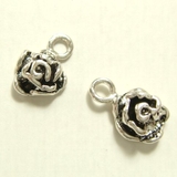 フラワーシルバーパーツ2個で1セット 横幅4 70mm×高さ7 | YUKATANゆかたん | 詳細画像1