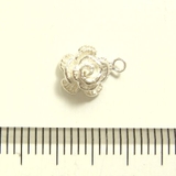 フラワーシルバーパーツ1個で1セット 横幅7 45mm×高さ9 | YUKATANゆかたん | 詳細画像3