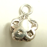 フラワーシルバーパーツ2個で1セット 横幅4 25mm×高さ5 | YUKATANゆかたん | 詳細画像2 