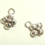 フラワーシルバーパーツ2個で1セット 横幅4 70mm×高さ6 | YUKATANゆかたん | 詳細画像1