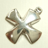 クロスシルバーパーツ1個で1セット 横幅17 18mm×高さ20 | YUKATANゆかたん | 詳細画像1