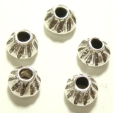 シルバーパーツ5個で1セット 直径4 5ｍｍタイプで富士山のような模様になってい… | YUKATANゆかたん | 詳細画像1 