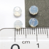 多面カットビーズ直径4mm ホワイトオパール 1gのグラム販売(約10個入り) | YUKATANゆかたん | 詳細画像2 