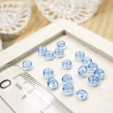 ボタンカットビーズ2 5x4mm ライトサファイヤ | YUKATANゆかたん | 詳細画像1 