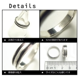 シンプルなシルバーに筋が入ったピンキィリング10 アクセサリー | YUKATANゆかたん | 詳細画像3