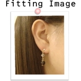 8mm球スモーキークォーツとカットクォーツのパワーストーンピアス アクセサリー | YUKATANゆかたん | 詳細画像3