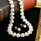 ネックレス イヤリング ピアス 結婚式 セット シンプル 真珠 パールピアス | AUNI | 詳細画像4 