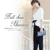 ブレスレット バングル ラインストーン チェーン 15連 結婚式 パーティー | AUNI | 詳細画像2 