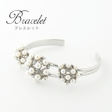ブレスレット バングル ラインストーン 結婚式 パーティー フォーマル | AUNI | 詳細画像1 