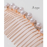 ヘアコーム ヘッドドレス ヘアアクセサリー パール 髪飾り 結婚式 お呼ばれ | AUNI | 詳細画像4 