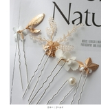 ヘアピン パール 結婚式 ヘアアクセサリー ビジュー 5本セット お呼ばれ | AUNI | 詳細画像6 