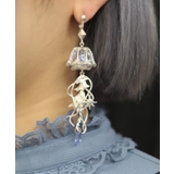 シルバー | 星夜の海月２ｗａｙピアス | axes femme