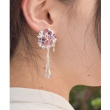 シルバー | 紫陽花モチーフイヤリング | axes femme