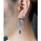 ブルー | オーナメントローズＥＲピアス | axes femme