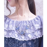 シルバー | ホマイカフラワーネックレス | axes femme