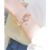 ゴールド | コスモスモチーフブレスレット | axes femme