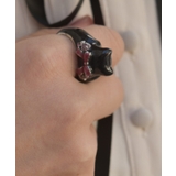 黒 | おめかしリボンねこリング | axes femme