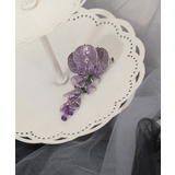 シルバー | 藤の花モチーフブローチ | axes femme