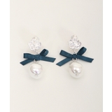 リボン×偏光パールイヤリング | axes femme | 詳細画像2