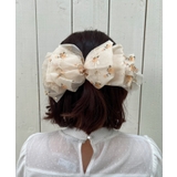 イエロー | 花柄リボンバレッタ | axes femme