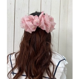 ピンク | 花柄リボンバレッタ | axes femme