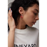 BICOLOR CLEAR HOOP EARRINGS | AZUL BY MOUSSY | 詳細画像3