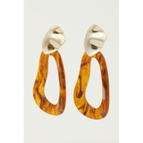 MARBLE ACRYL ROUND EARRINGS | AZUL BY MOUSSY | 詳細画像10 