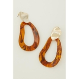 MARBLE ACRYL ROUND EARRINGS | AZUL BY MOUSSY | 詳細画像11 