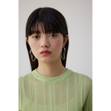 ニュアンスカーブビッグフープピアス | AZUL BY MOUSSY | 詳細画像7 