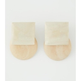 BEG | SQUARE CIRCLE WOOD EARRINGS | AZUL BY MOUSSY
