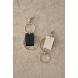 BICOLOR FAUX LEATHER EARRINGS | AZUL BY MOUSSY | 詳細画像3