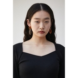 WOOD×METAL ASYMMETRY EARRINGS | AZUL BY MOUSSY | 詳細画像12 