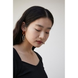WOOD×METAL ASYMMETRY EARRINGS | AZUL BY MOUSSY | 詳細画像13 