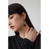 柄BRN5 | アクリル×メタルアシンメトリーピアス | AZUL BY MOUSSY