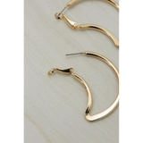 CRESCENT MOON HOOP EARRINGS | AZUL BY MOUSSY | 詳細画像2 