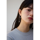 ダルメタルアシンメトリードロップモチーフピアス | AZUL BY MOUSSY | 詳細画像6