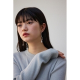 ダルメタルアシンメトリードロップモチーフピアス | AZUL BY MOUSSY | 詳細画像7