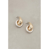 L/GLD1 | MIX MATERIAL RING EARRINGS | AZUL BY MOUSSY