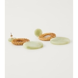 MARBLE ROUND RATTAN EARRINGS | AZUL BY MOUSSY | 詳細画像10 