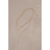 ダルメタルアシンメトリードロップモチーフネックレス | AZUL BY MOUSSY | 詳細画像3