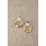 WHT | FAUX LEATHER × METAL EARRINGS | AZUL BY MOUSSY