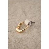 FAUX LEATHER × METAL EARRINGS | AZUL BY MOUSSY | 詳細画像1