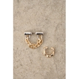 L/GLD1 | EAR CUFF SET CHAIN EARRINGS | AZUL BY MOUSSY