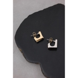 スクエアメタルオーバーラップピアス | AZUL BY MOUSSY | 詳細画像3 