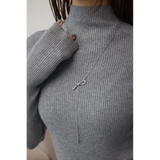 SLV | ノットデザインアジャスタブルネックレス | AZUL BY MOUSSY
