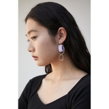 BICOLOR FAUX LEATHER EARRINGS | AZUL BY MOUSSY | 詳細画像17