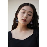 BICOLOR FAUX LEATHER EARRINGS | AZUL BY MOUSSY | 詳細画像16